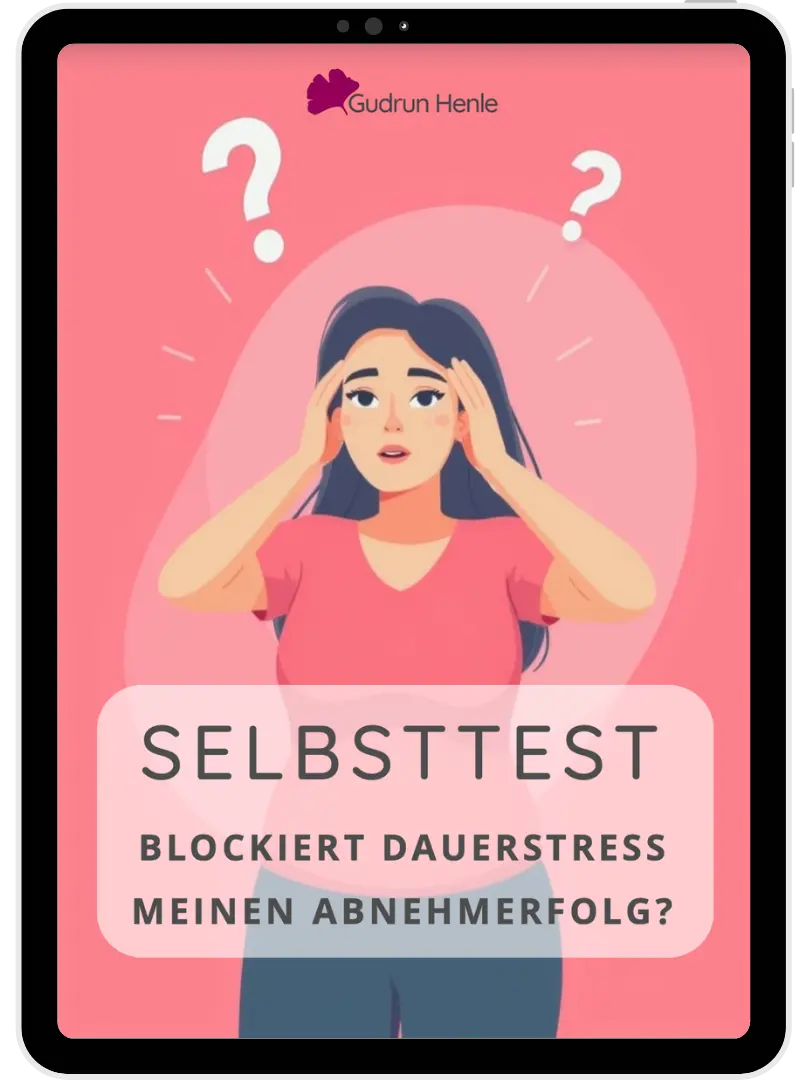 iPad mit Selbsttest Blockiert Dauerstress meinen Abnehmerfolg